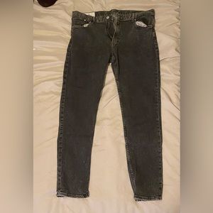 Men’s dark gray slim jeans 36x32